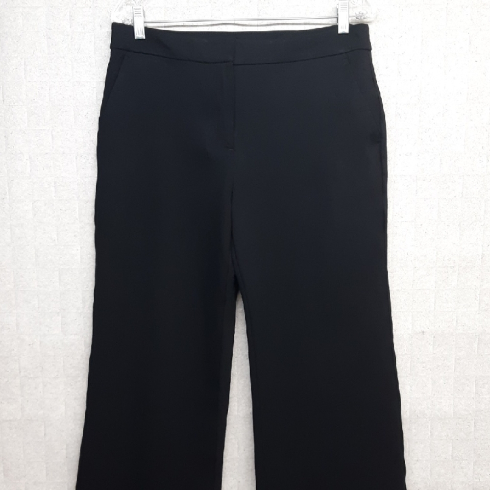 Chico's Black Knit Wide Leg Ankle Pants